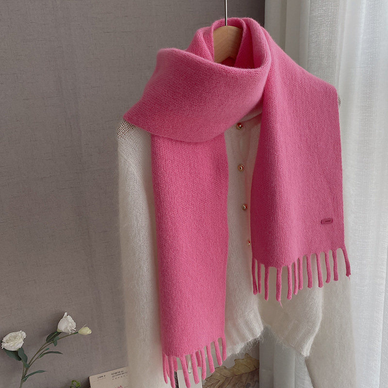 2025新款长流苏毛线围巾100%羊毛针织围脖文艺干净白色减龄款女冬,服饰配件/皮带/帽子/围巾,围巾/丝巾/披肩,淘宝优惠券,粉丝福利购,淘宝优惠卷