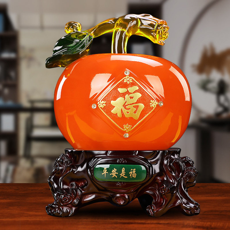 中式创意生日礼物苹果存钱罐储蓄罐树脂家居装饰摆件礼品厂价批发,家居饰品,桌面摆件,淘宝优惠券,粉丝福利购,淘宝优惠卷