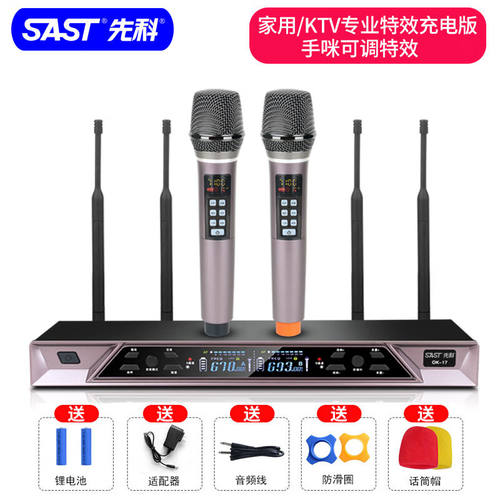 先科（SAST）OK-17一拖二无线话筒家用卡拉OK唱歌舞other/其他 无