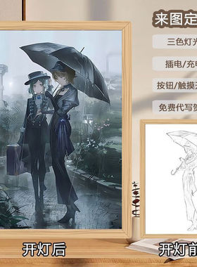 灯光画二次元重返未来1999维尔汀伽菈波游戏周边网红装饰画送朋友