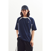 吃茶去chichaqu速干拼色插肩短袖 T恤轻薄凉感户外运动华晨宇同款