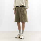 吃茶去chichaqu25速干泡泡纱格纹短裤 复古经典 休闲山系百搭男女