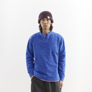 吃茶去chichaqu25中间层摇粒绒立领半拉链抓绒外套户外运动山系