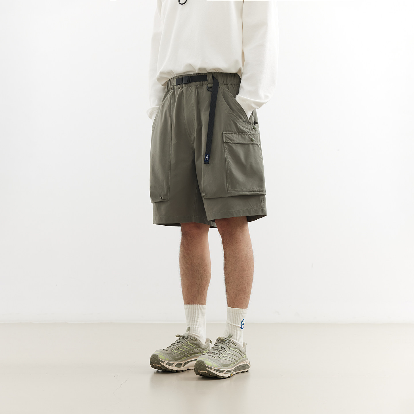 吃茶去chichaqu26春夏速干户外运动轻量卡扣短裤休闲徒步骑行