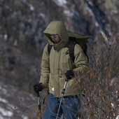 吃茶去chichaqu25秋冬3M新雪丽棉服可拆帽户外保暖防寒冬季 加厚