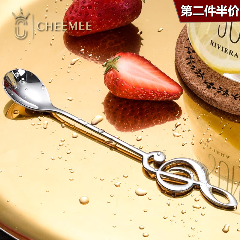 音符欧式小奢华创意可爱咖啡勺