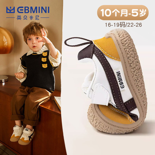 英贝米尼宝宝学步鞋春秋款婴儿鞋儿童鞋子2026新款男童运动鞋软底