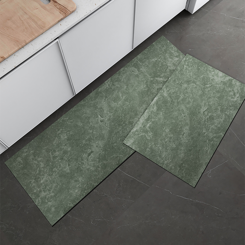 厨房地垫专用防滑防油可擦免洗耐脏北欧风大理石纹脚垫子地毯吸水