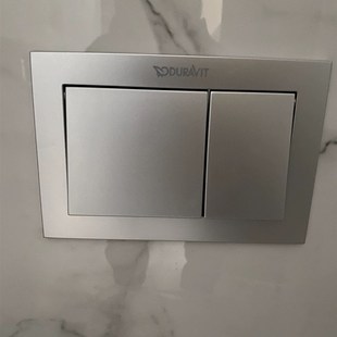水箱配件挂墙墙排马桶冲水面板排U水按钮开关按键 杜拉维特隐藏式