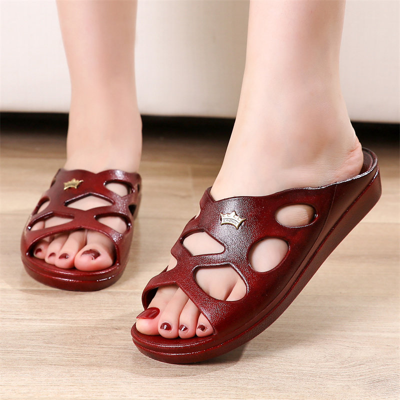 回力四季中老年女鞋塑料软底妈妈凉拖鞋室外穿防滑平底老人平跟奶,女鞋,其他拖鞋,淘宝优惠券,粉丝福利购,淘宝优惠卷