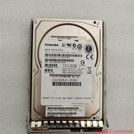 拍前询价:Sun SPARC M3000硬盘600GB SEWX3D11Z 541-4385-01