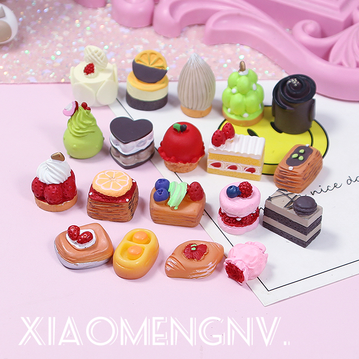 树脂配件迷你食玩蛋糕滴胶奶油胶