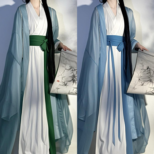 可定制颜色古风汉服超长腰封古装直裾马面裙装饰腰带复古纯色束腰