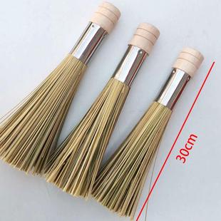 天然竹子洗锅刷加长柄清洁刷除油竹刷不易沾油洗碗刷子硬炊帚