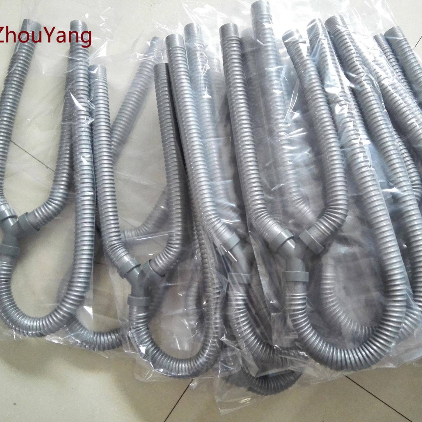 y字型下水管工程下水管三通排水软管接头双洗衣机面盆水槽带螺帽