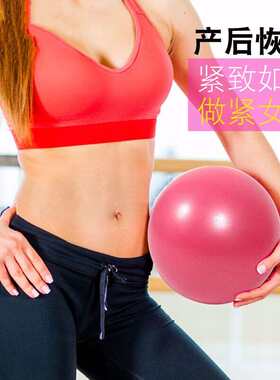 瑜伽普拉提小球15瑜珈20产后25修复30儿童40CM健身跳操球l115CM粉