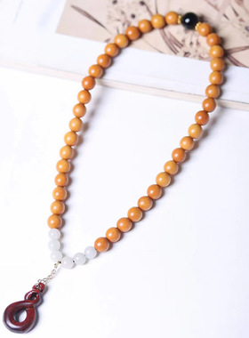 艺术款印尼檀香DIY手链厂家批发规格0.8男女中式首饰装饰复古念珠