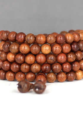 一件代发缅甸花梨弟子珠小葫芦民族风佛珠手链 108颗手串饰品工艺