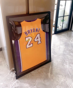 球衣裱框NBA篮球足球签名球衣装裱相框T恤衣收藏展示框架实木挂墙