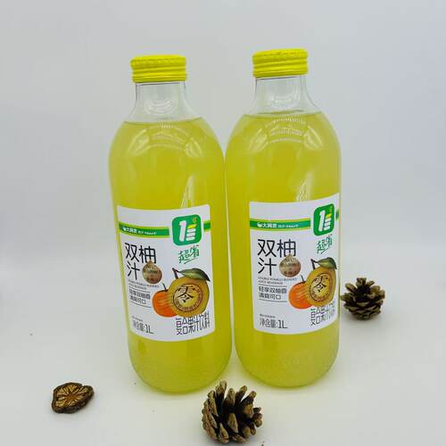 大润发RT-MART双柚汁（常山胡柚汁+香柚汁）1000mlX2支