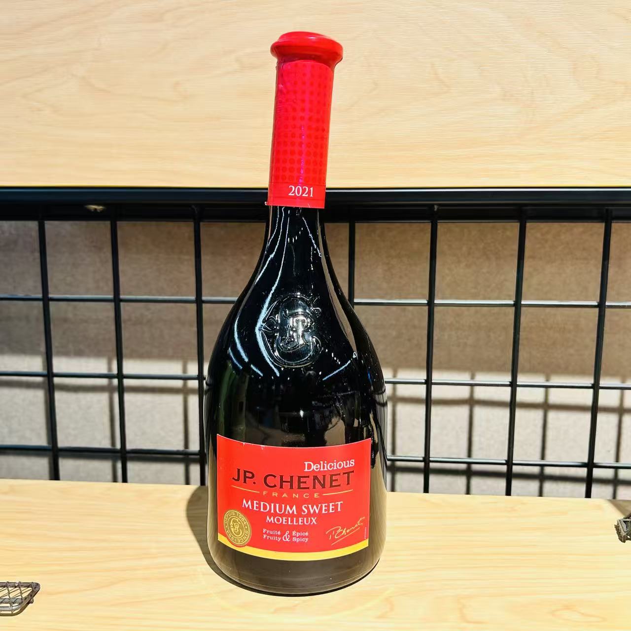 麦德龙法国原装进口JP.CHENET香奈半甜干红葡萄酒750ml