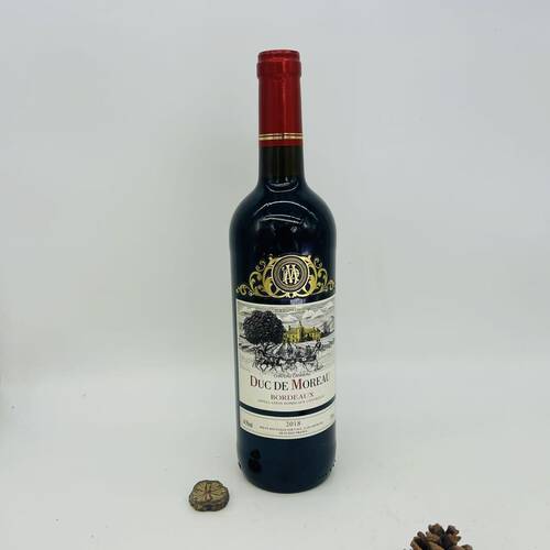 法国原装进口摩罗公爵DUC DE MOREAU波尔多干红葡萄酒750ml