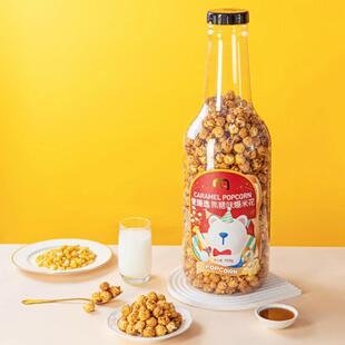 麦德龙麦臻选超大可乐瓶美式焦糖风味爆米花700g caramel popcorn