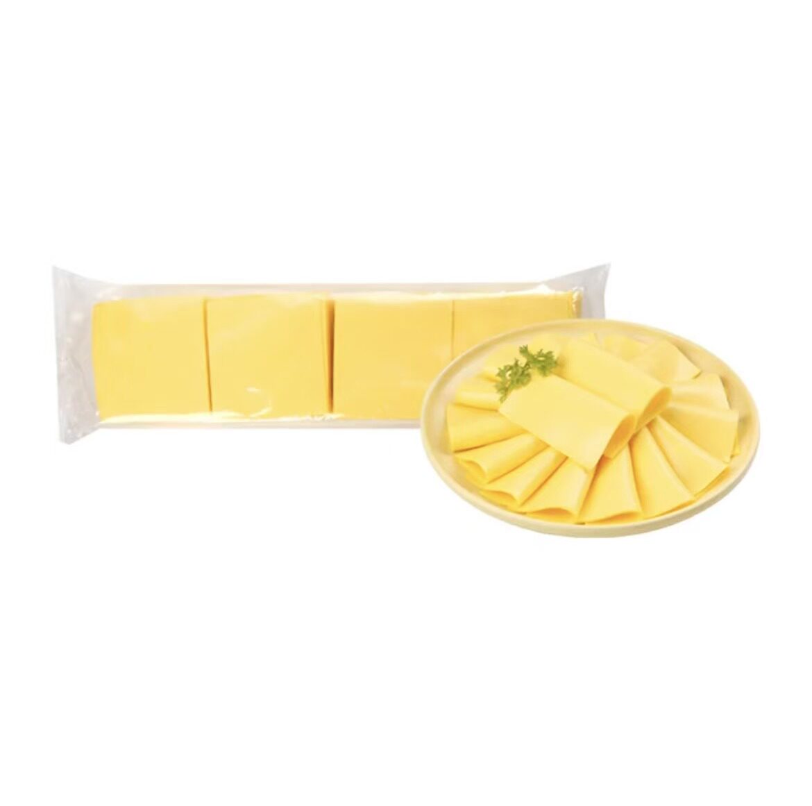 麦德龙宜客车达奶酪芝士片chedder cheese slices 984g(80片)