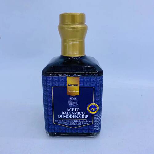 麦德龙意大利黑醋浓稠葡萄摩德纳巴萨米克香脂醋modena CREMA