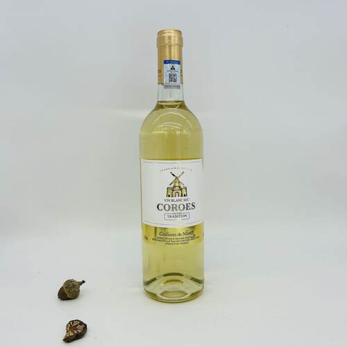 法国原装进口尼姆产区卡图磨坊COROES干白葡萄酒750ml