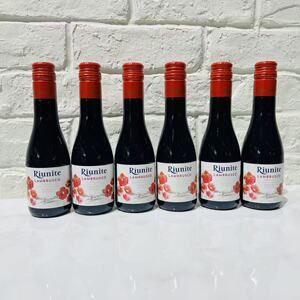 意大利原装进口优尼特(RIUNITE) 蓝布鲁斯科甜红葡萄酒187mlX6