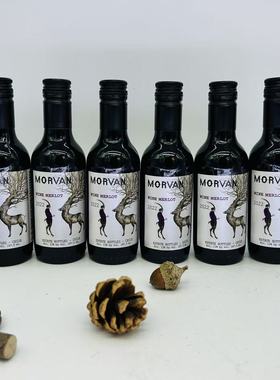 MORVAN MERLOT WINE OF CENTRAL VALLEY CHILE 187mlX6 13%VOL