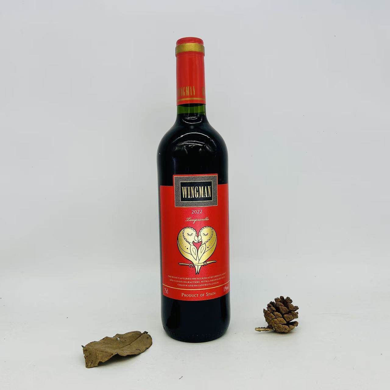 西班牙原装进口丹魄半甜红葡萄酒750ml