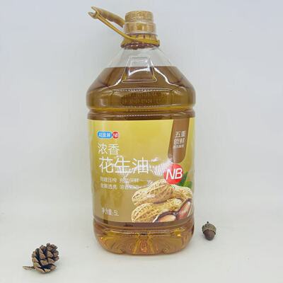 盒马NB青岛产压榨一级浓香花生油5L PEANUT OIL 5000ml