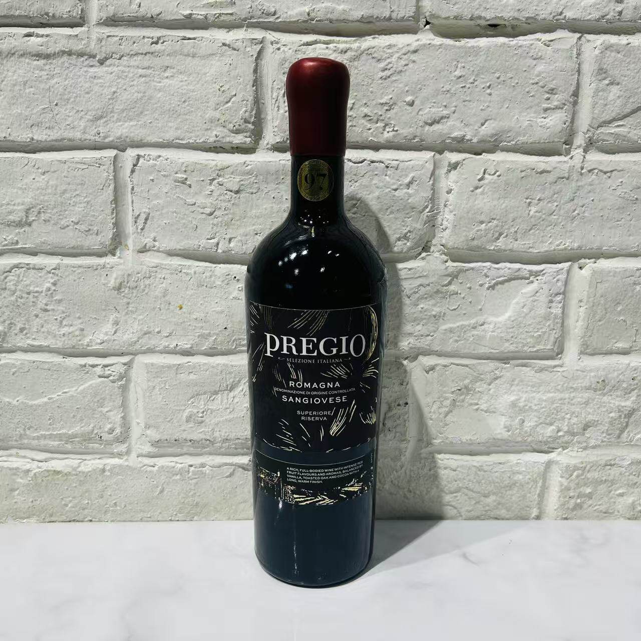 意大利原装进口罗马涅产区奥桑娇维塞珍藏红葡萄酒750ml