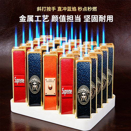 网红高颜值方形机防风打火机