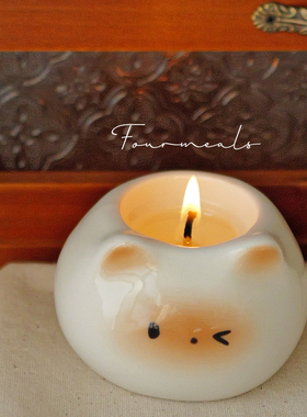 《猫狗之家》可爱香薰小蜡烛礼盒暹罗小猫伴手礼女生礼物生日送礼