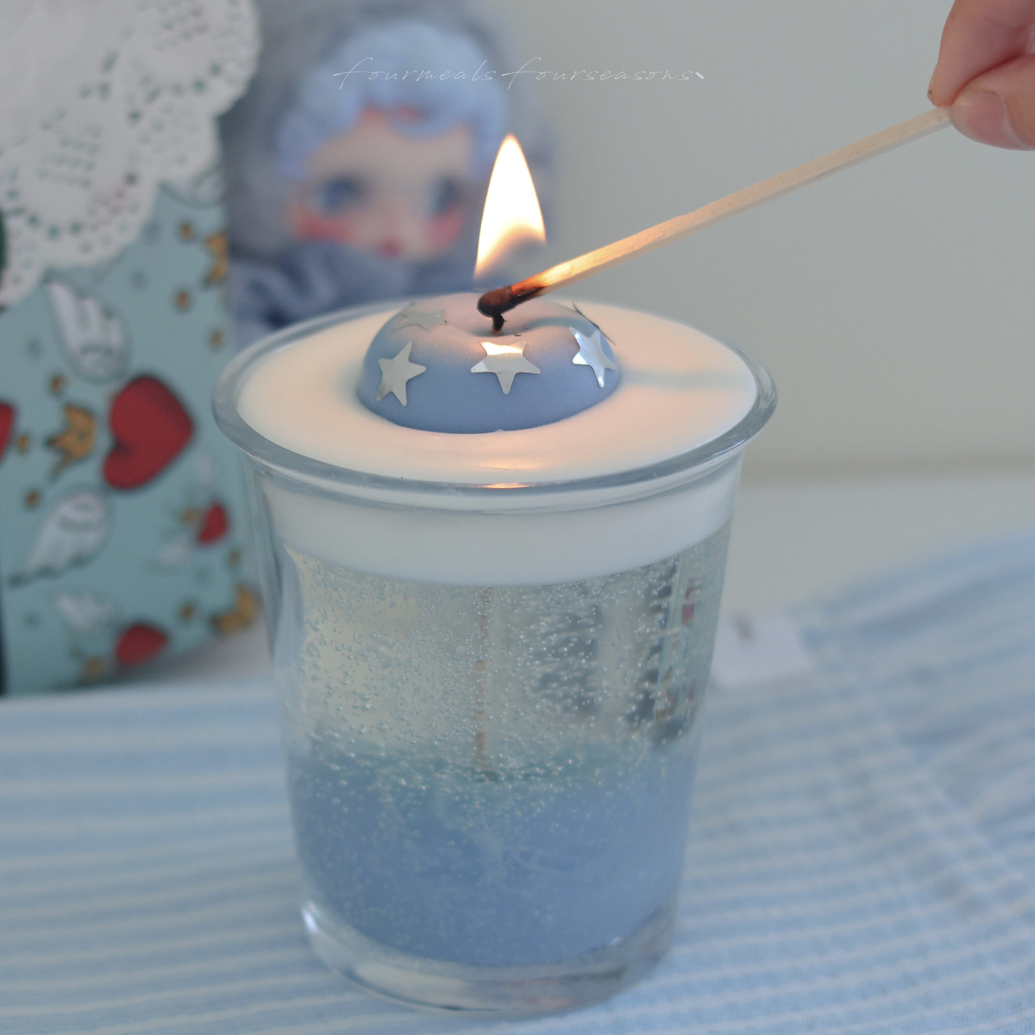 《蓝苹果奶盖》星空梦境香薰蜡烛氛围感毕业生日少女心高颜值礼物