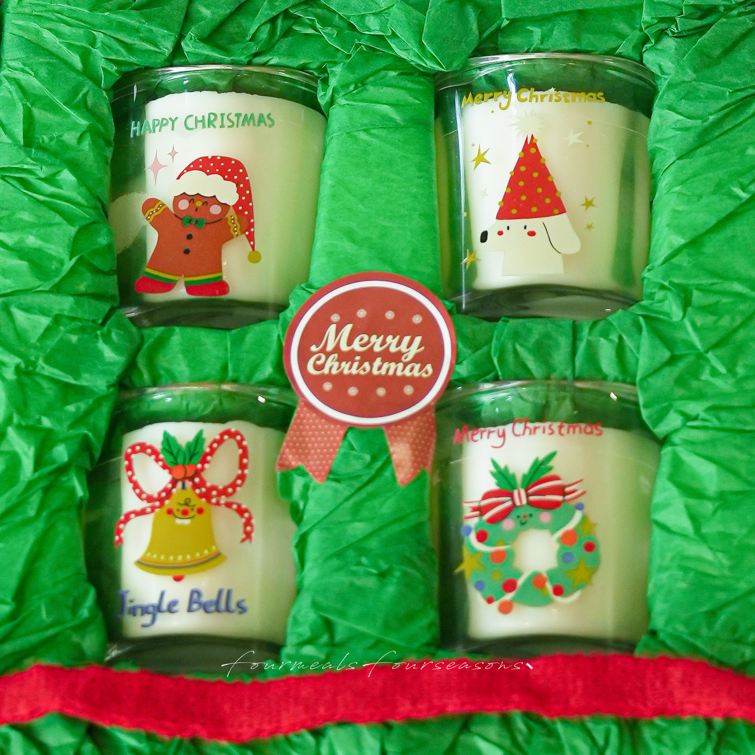 《圣诞小酒杯》节日姜饼伴手礼香薰蜡烛礼盒包装送女生闺蜜礼物,家居饰品,香薰礼盒,淘宝优惠券,粉丝福利购,淘宝优惠卷