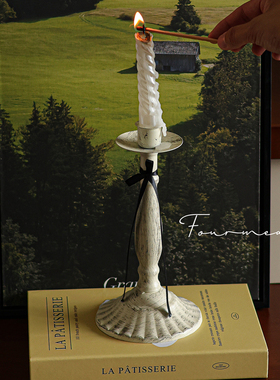 《西西里之吻》烛台法式中古摆件高级感香薰蜡烛家用复古装饰底座