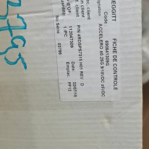 议价:MEGGITT 传感器690641309G