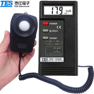 TES照度计光度计高精度亮度计照度仪教室测光仪流明勒克斯测试仪