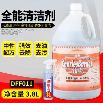 中性全能清洁剂宝DFF011能清洁剂地面瓷砖强力去污渍免水洗中性多