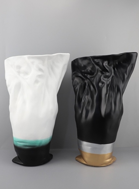 现代简约抽象树脂花器摆件