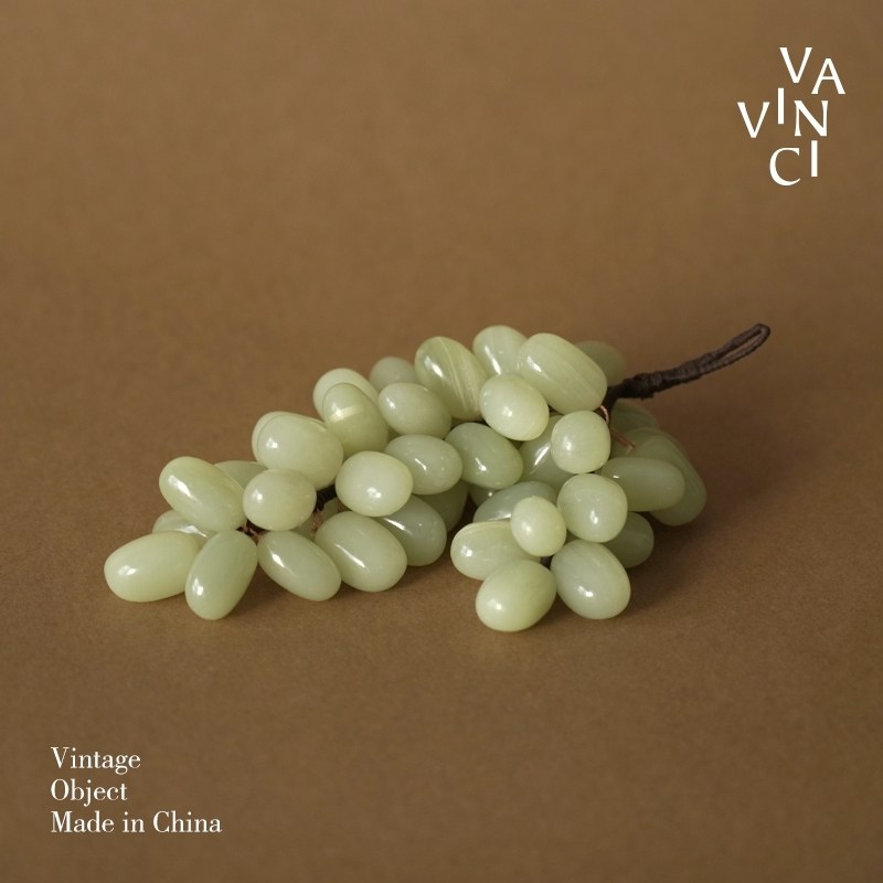 进口天然玉石葡萄串仿真水果桌面摆件轻奢高档客厅桌面创意装饰品,家居饰品,装饰摆件,淘宝优惠券,粉丝福利购,淘宝优惠卷