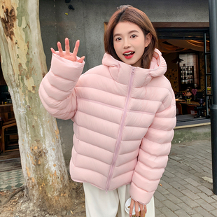 90白鸭绒排骨羽绒服女2025冬新款巨好看连帽宽松轻薄保暖短款外套