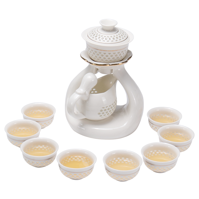 陶瓷自动茶具懒人泡茶器