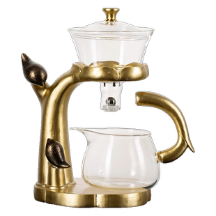 玻璃茶具套装耐热功夫茶杯家用磁吸泡茶壶神器懒人网红喝茶整套