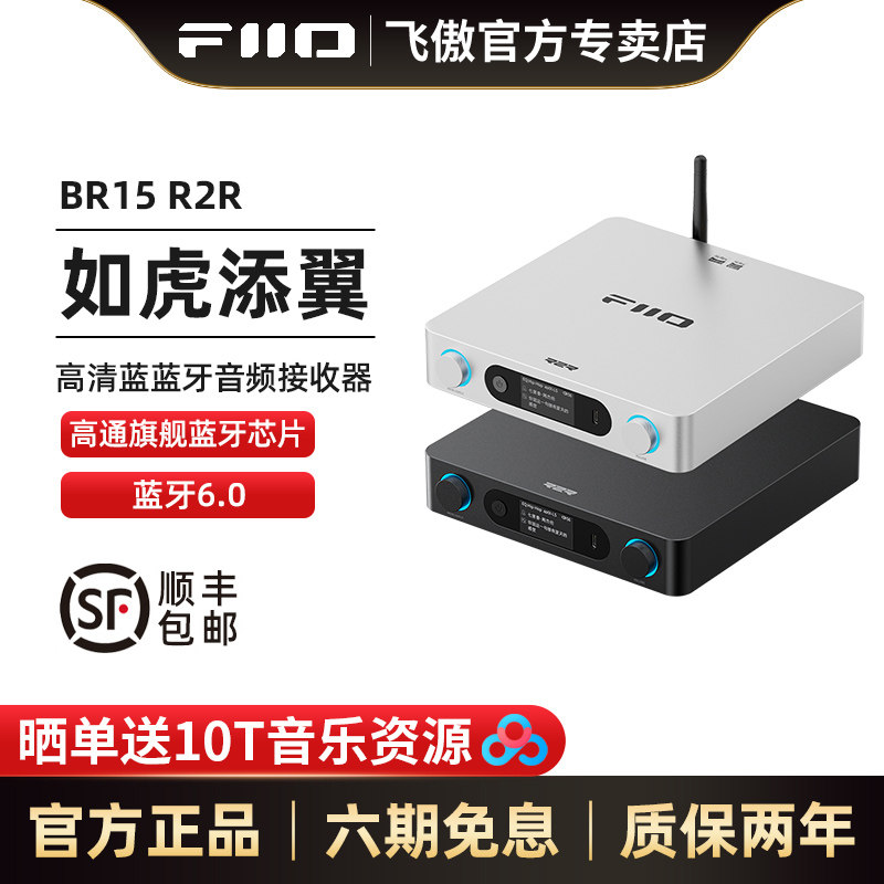 FiiO/飞傲 BR15 R2R高清蓝牙6.0/LADC/aptX Lossless音频接收器