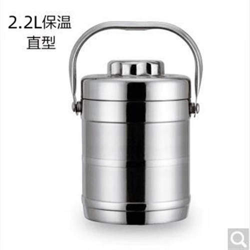 拓进304不锈钢保温饭盒12小时保温桶大容量上班便当盒3层真空提锅